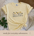 Summer Floral Embroidered Bee Pullover T-shirt