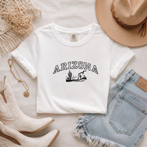 Arizona Landscape Embroidered Pullover Shirt