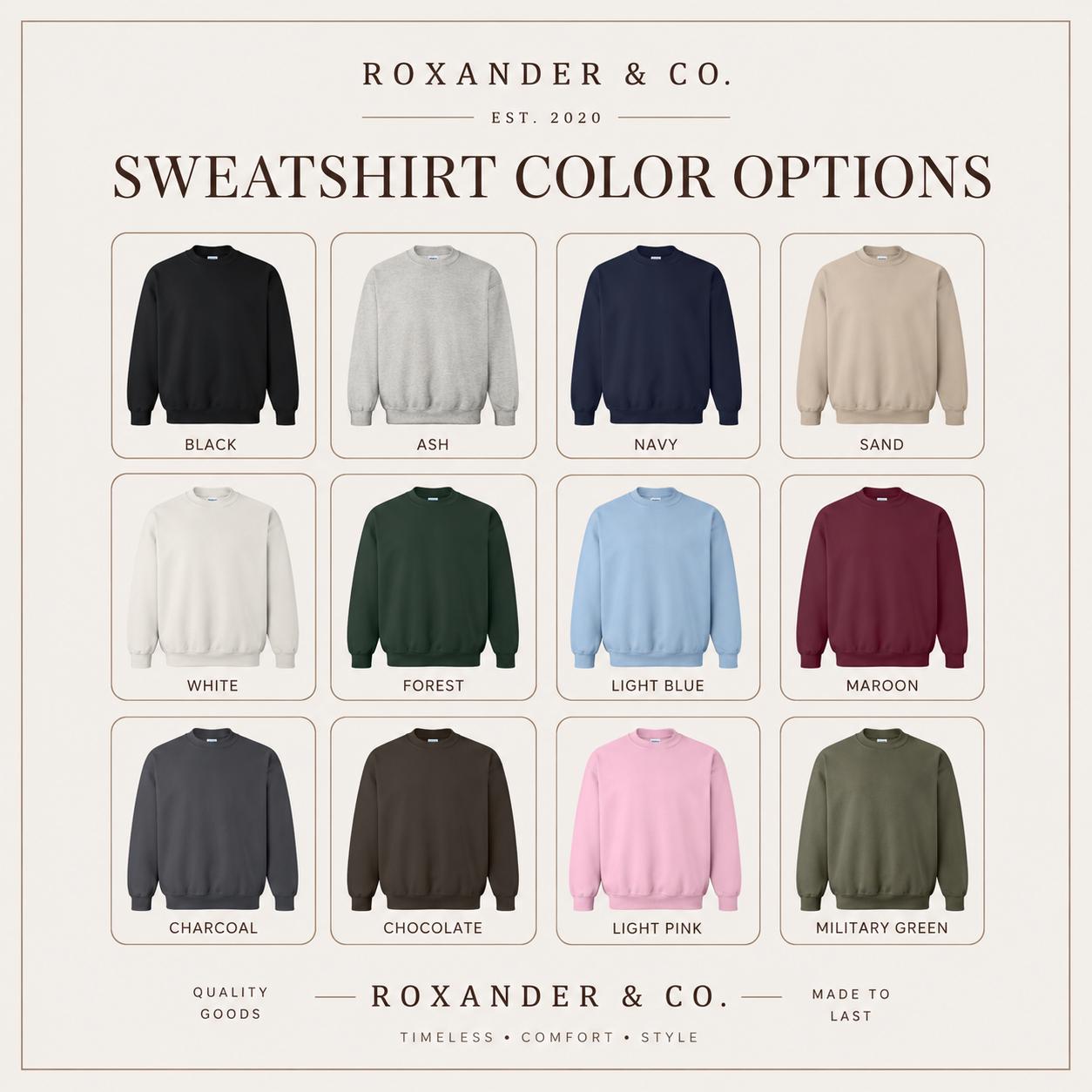 Customizable Concert Ticket Theme Embroidered Pullover Sweatshirt