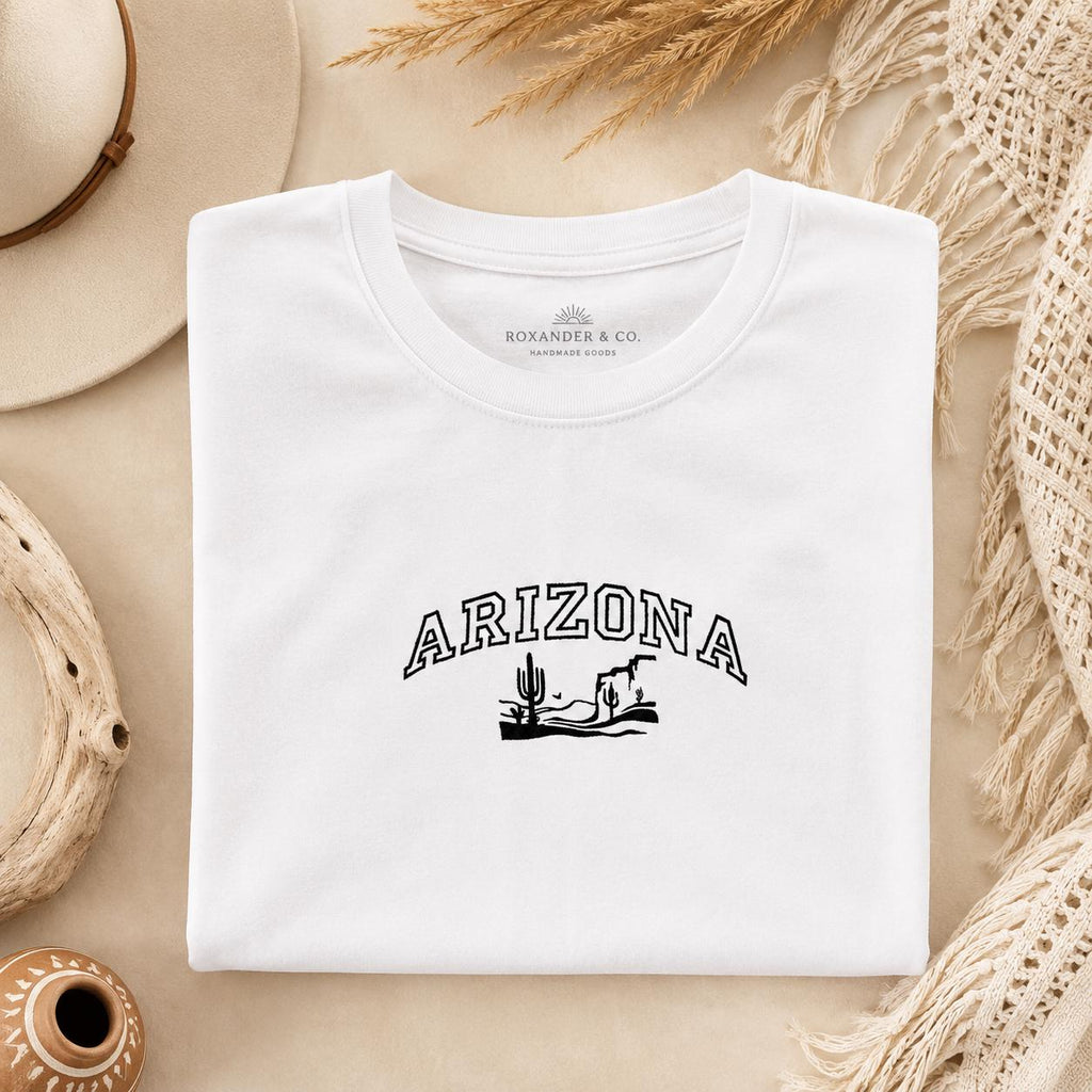 Arizona Landscape Embroidered Pullover Shirt
