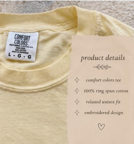 Summer Floral Embroidered Bee Pullover T-shirt