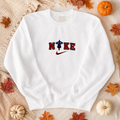 Spiderman Lettering Embroidered Sweater