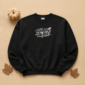 Spooky Babe Embroidered Sweatshirt, Witchy Halloween Crewneck, Cotton Polyester Blend