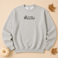 Ghost Cats Embroidered Pullover Halloween Sweatshirt, Applique Tee, Coquette, Crewneck, Cozy Season Gift, Spooky, gift for her