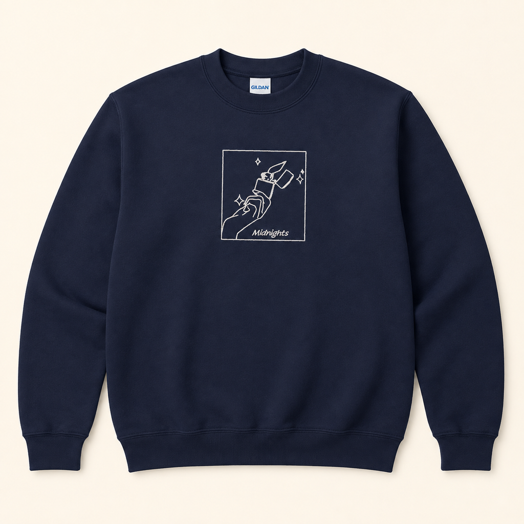 Meet Me at Midnights Embroidered Pullover Sweater