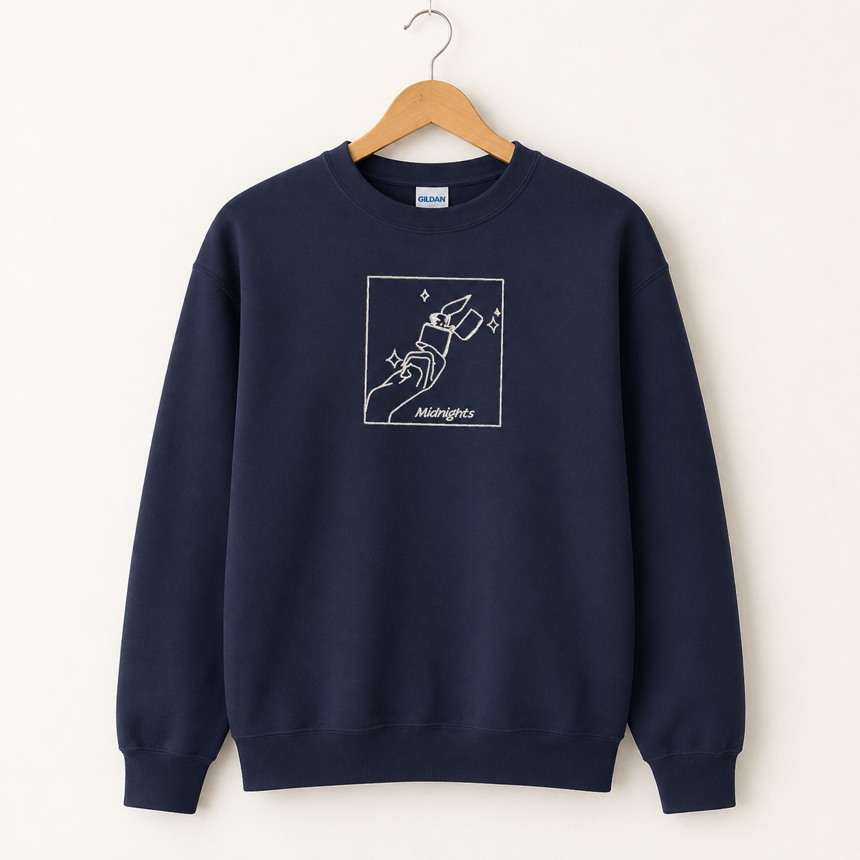 Meet Me at Midnights Embroidered Pullover Sweater