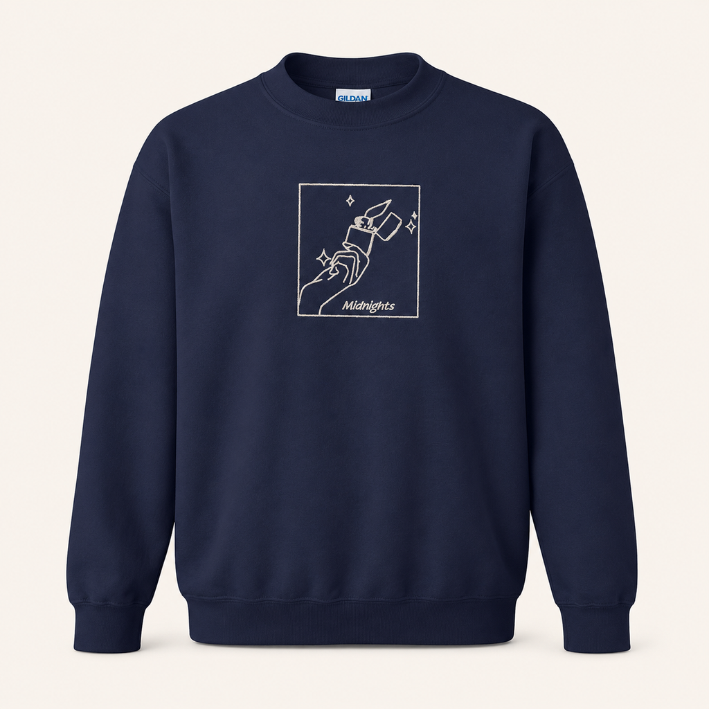 Meet Me at Midnights Embroidered Pullover Sweater