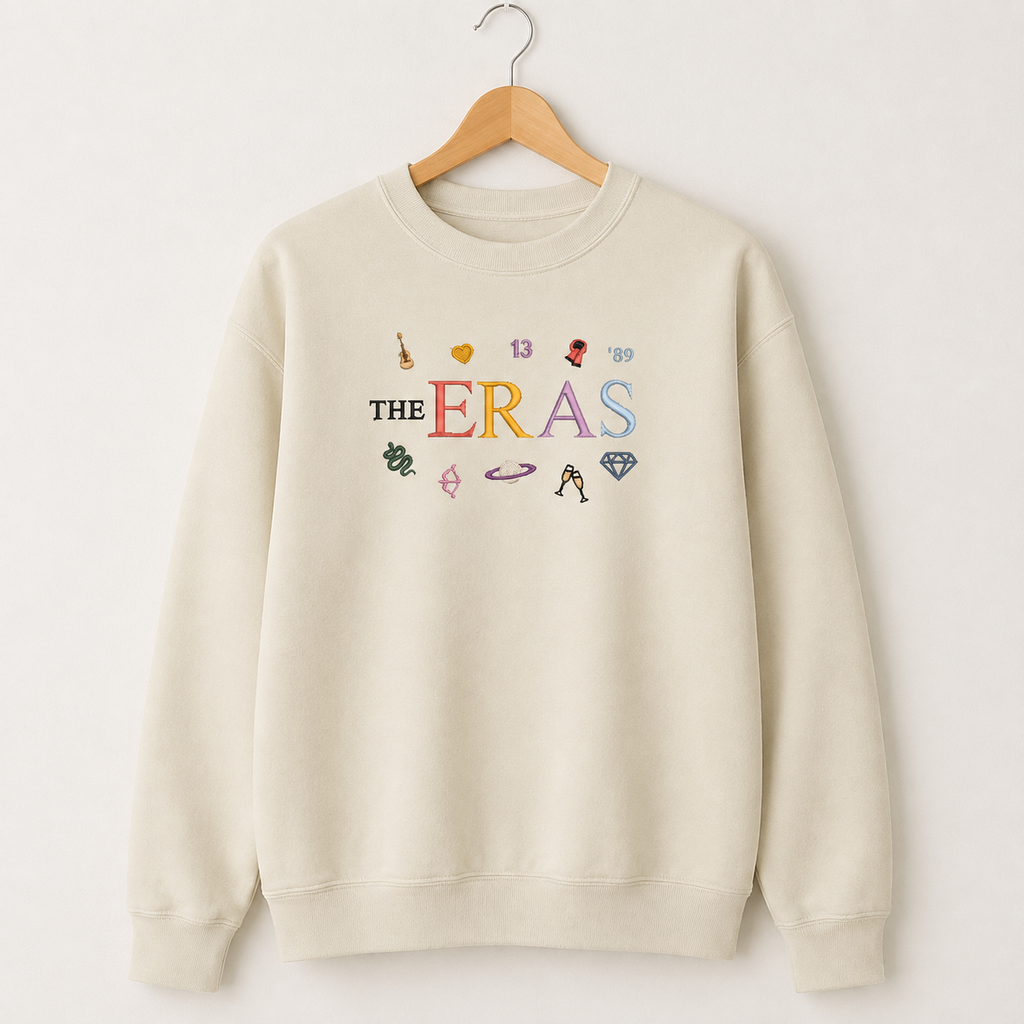 Taylor's Era's Embroidered Pullover Sweater