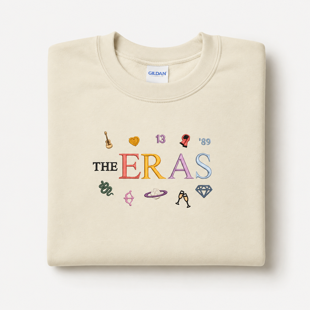 Taylor's Era's Embroidered Pullover Sweater