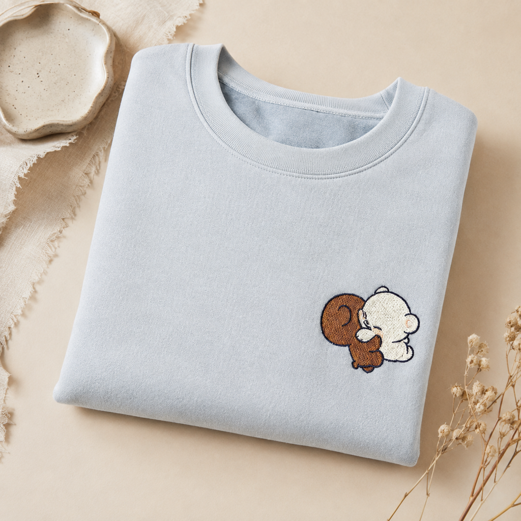 Milk & Mocha Bear Embroidered Sweater