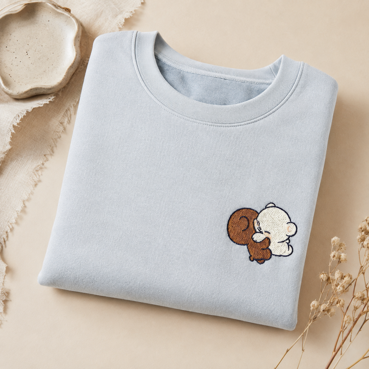Milk & Mocha Bear Embroidered Sweater