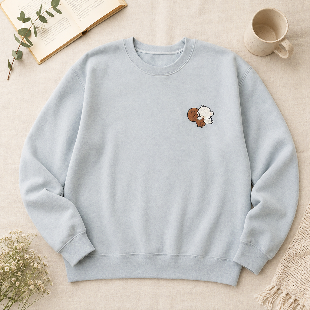 Milk & Mocha Bear Embroidered Sweater