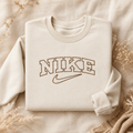 Vintage College Lettering Embroidered Sweater