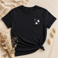 Halloween Ghost Pocket Embroidered Pullover Shirt