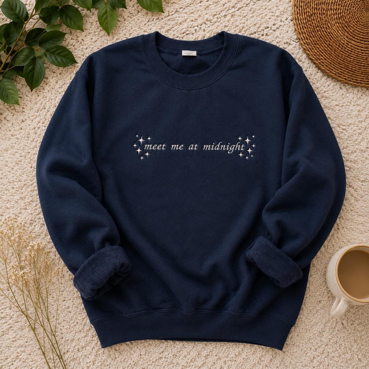 Meet Me at Midnights Embroidered Pullover Sweatshirt